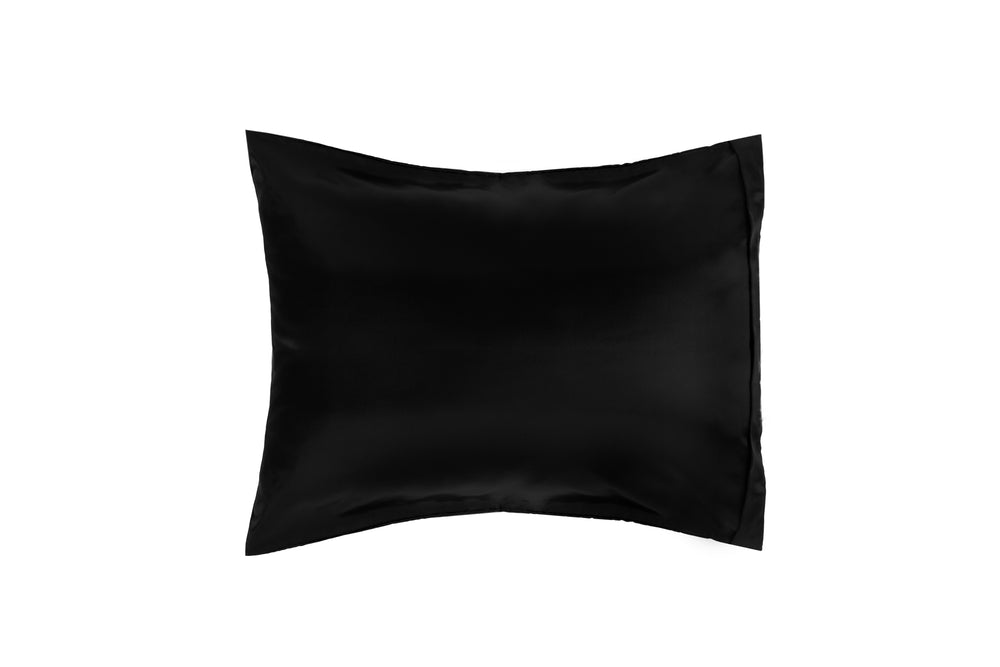 Soft Satin Pillowcase - Midnight Black