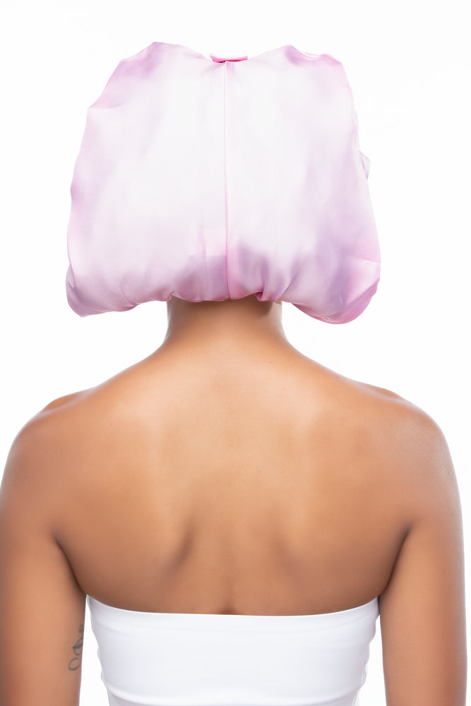 Sassy Hair Cap Expandable 2-in-1 Satin Sleep Cap - Pink